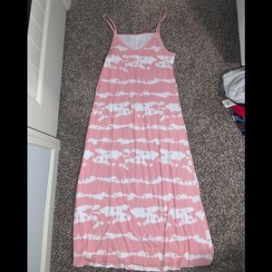 Pink & White Tank Dress